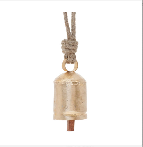 Gold Bell w Jute-Large