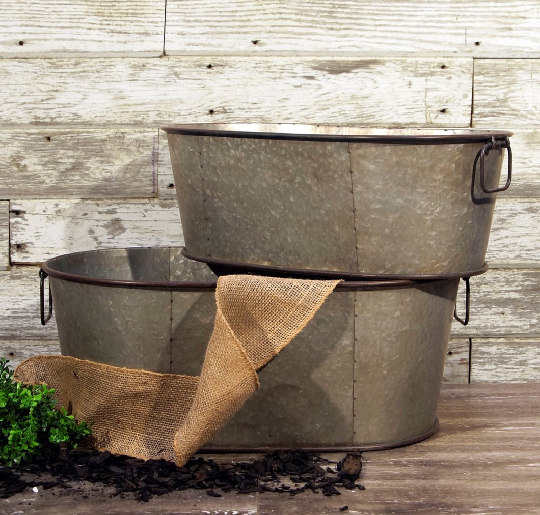 Metal Storage Tubs