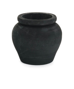 Paulownia Wood Black Vase