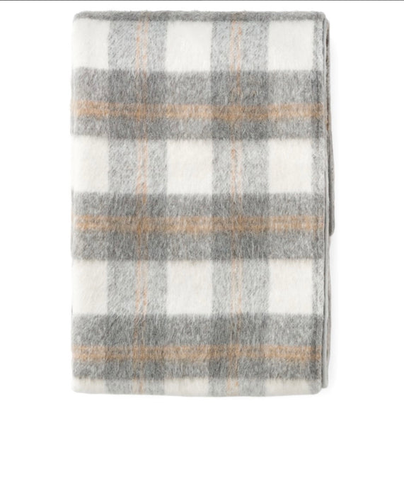 Checked Wool Throw