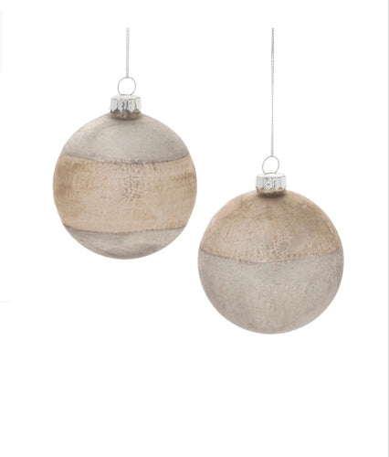 Crackle Glass Ornament-2 Styles