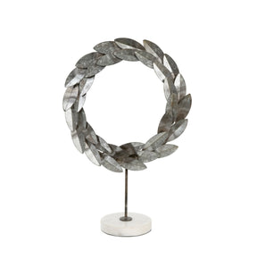 Metal Wreath on Stand -Assorted Styles