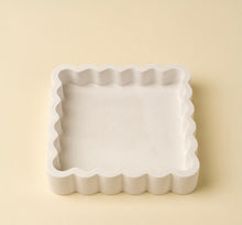 Scalloped Marble Jewelry Tray