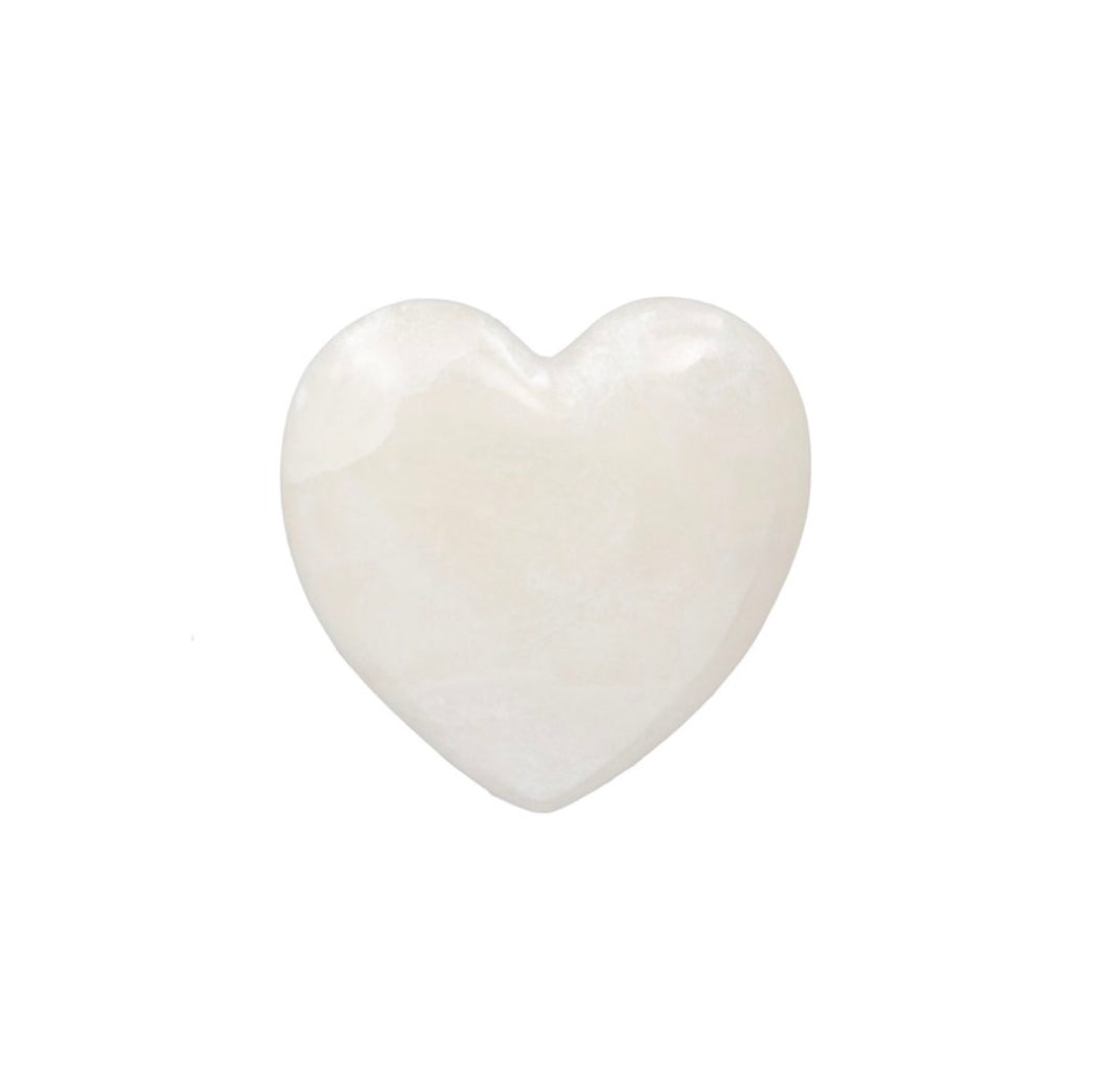 Alabaster Heart Decorative Object
