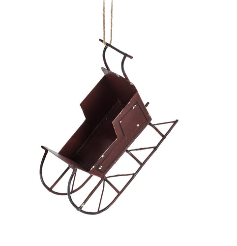 Red Sleigh ornament