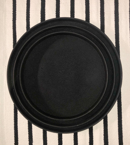 Black Matte Metal Trays-3 sizes