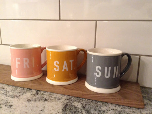 Weekend coffee mugs