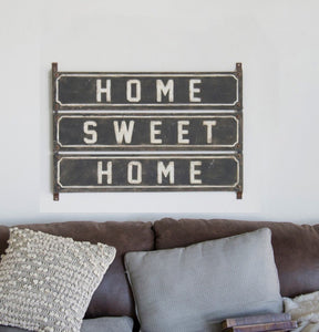 Metal ‘Home Sweet Home’ Wall Art