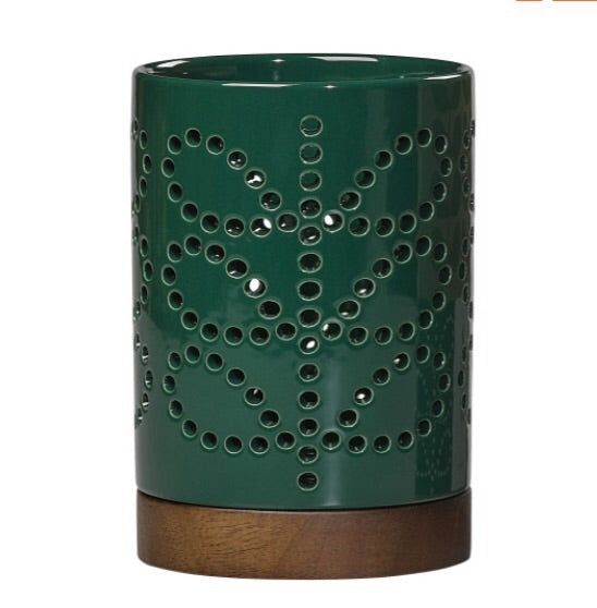 Small Ceramic candle holder- Green