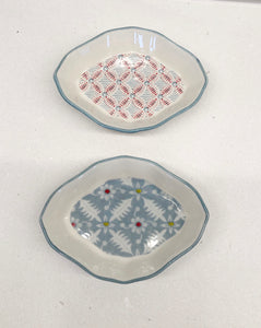 Floral Trinket Dish-2 patterns