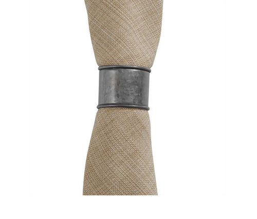Galvanized napkin ring