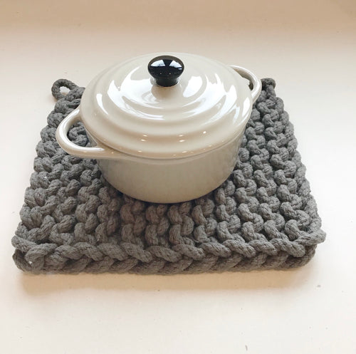 Crocheted Cotton Trivet- 3 colors