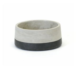 Concrete Pot w Black Trim- 2 sizes